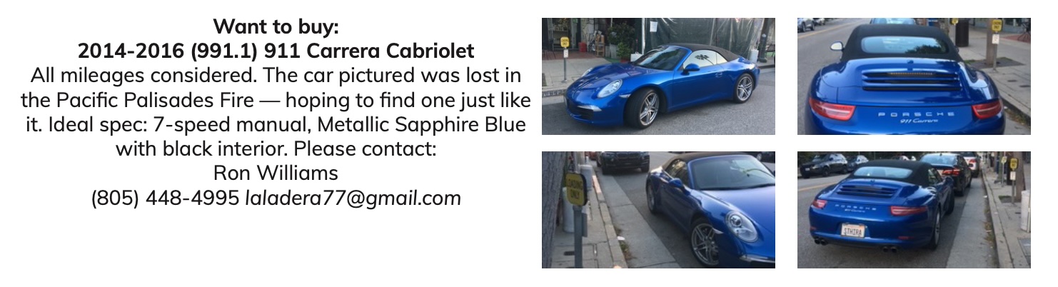 Want to buy a 911 Carrera
